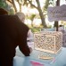 FixtureDisplays® DIY Wedding Card Box Rustic Wood Card Box Gift Card Holder for Wedding Banquet 15113